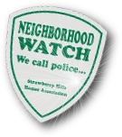 neighborhood watch window sticker on reflective vinyl